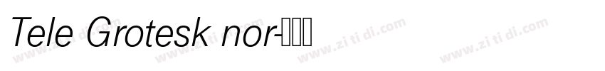 Tele Grotesk nor字体转换